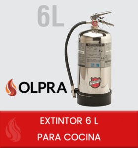 EXTINTOR 6 L PARA COCINA